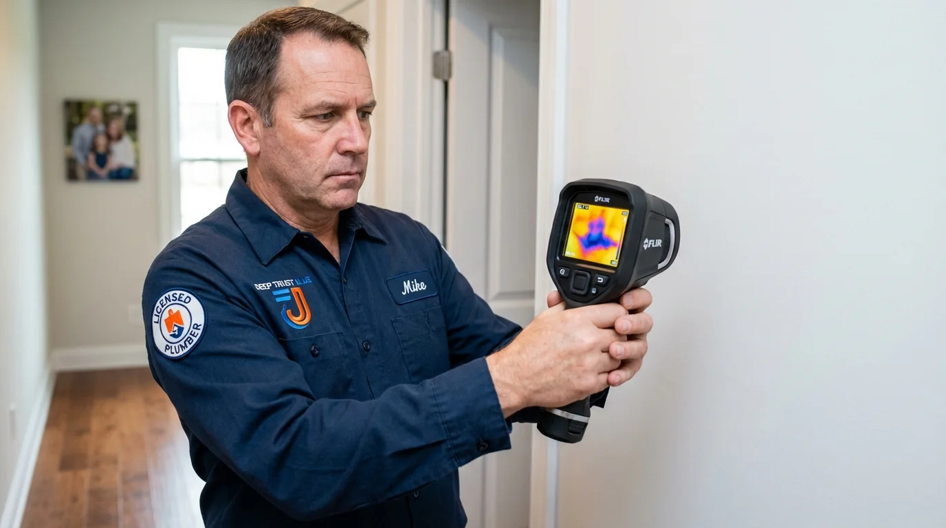 Thermal imaging leak detection by Johns Plumbing LLC in Hilton